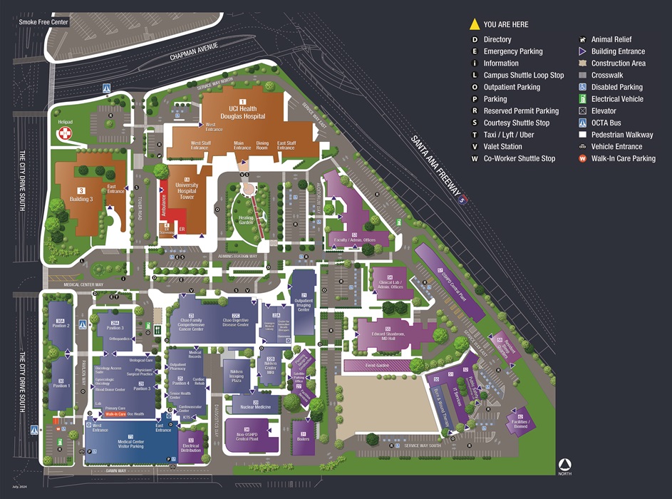 UCI Medical Center Campus Map web 09_2024