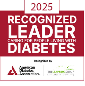 badge for leapfrog and american diabetes association hospital recognition for uci medical center, part of uci health