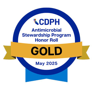 gold award for the cdph antimicrobial stewardship program honor roll award may 2025 uci medical center again earned the highest honor